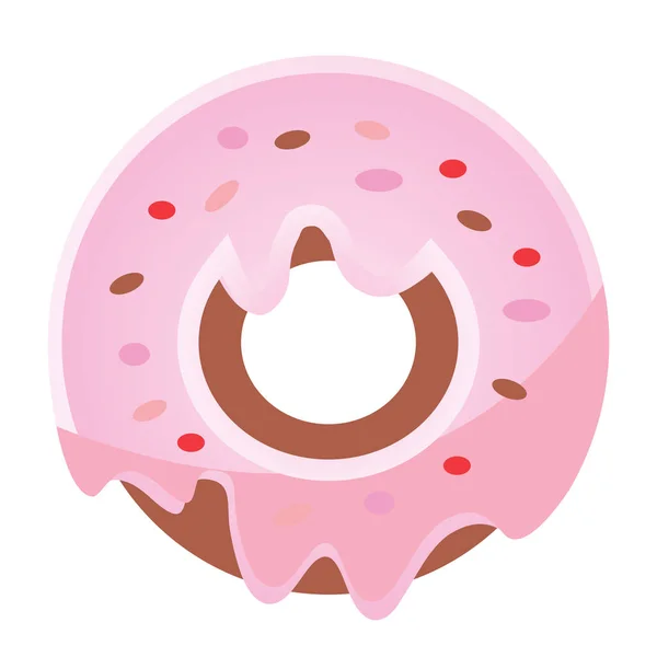 Sweet Donuts with Drip — Stock Vector