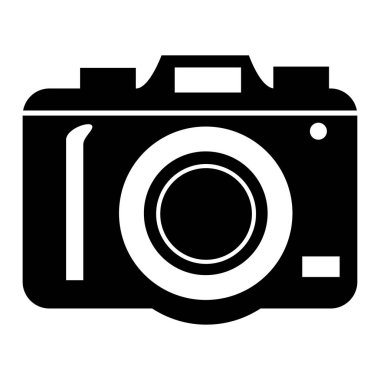 Beyaz arkaplanda kamera simgesi