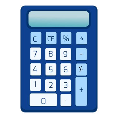 Beyaz Arkaplanda Hesaplayıcı