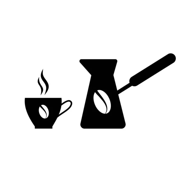Caneca de café com bule de chá —  Vetores de Stock