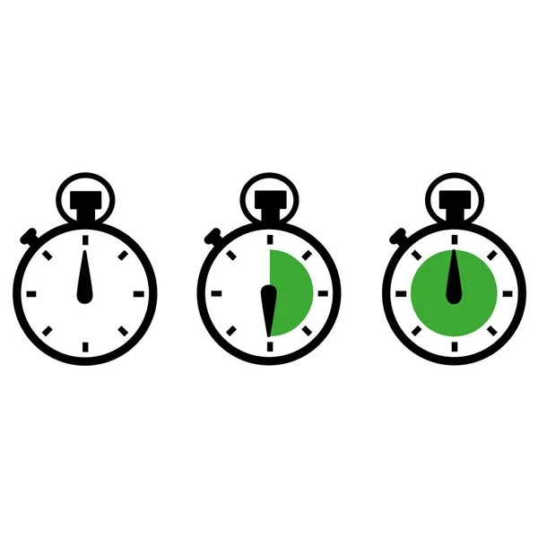 Kolekce ikon časovače — Stockový vektor