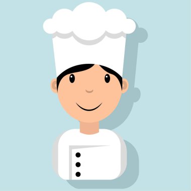 Üniformalı erkek aşçı