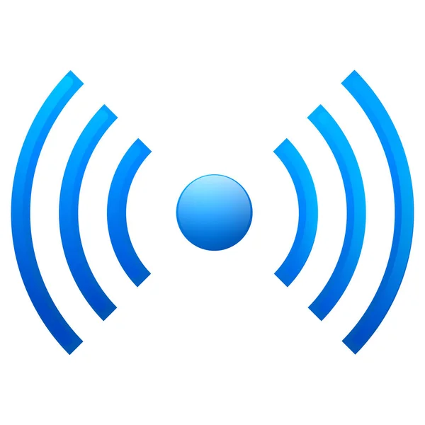 Wi-Fi en dégradé bleu — Image vectorielle