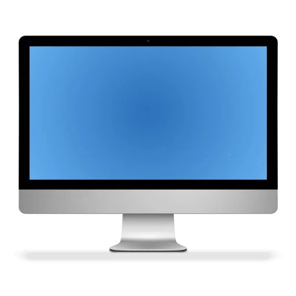 Реалістичний комп'ютер з фоном — стоковий вектор