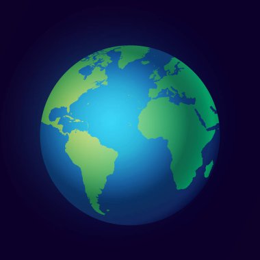 Uzayda Dünya gerçekçi topu