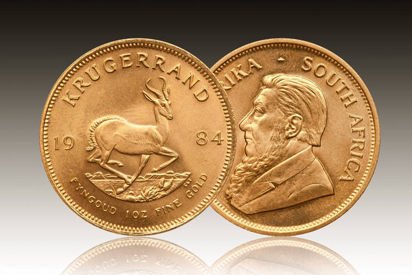 Krugerrand South Africa 1 унция золотой монеты 1984
