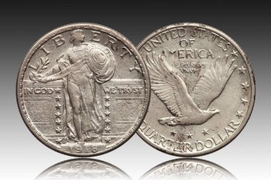 Amerika Birleşik Devletleri çeyrek dolar 1918 gümüş sikke