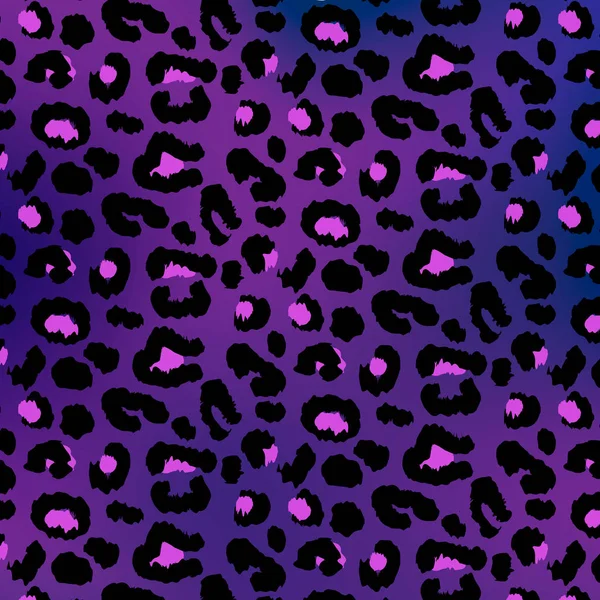  Leopard pattern design - purple drawing seamless pattern. Vector illustration background.