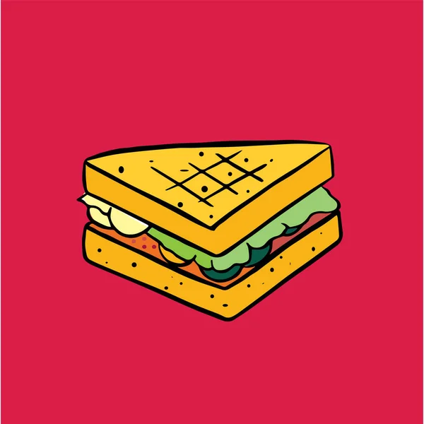 Fast Food Ilustracja Pączek — Zdjęcie stockowe