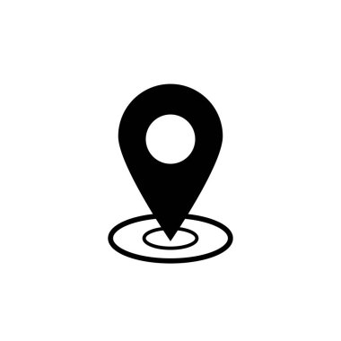 Vektör çizim için harita işaretçi Eps 10 simgesi