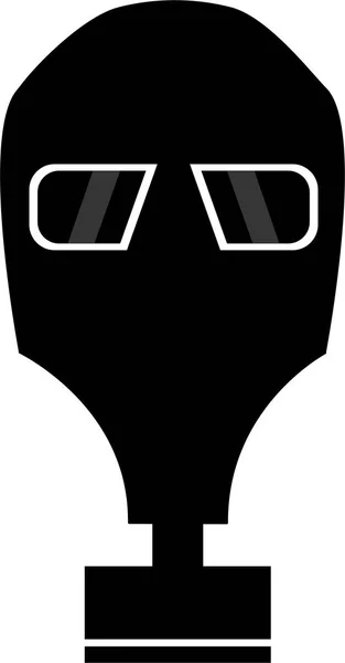 Illustration Maske oder gefährliche Zone Symbol radioaktiven — Stockvektor