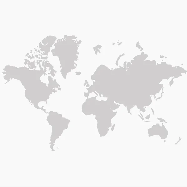 Mapa de Ilustração do vector cinzento mundial — Vetor de Stock