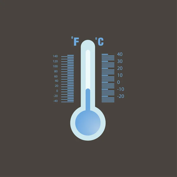 Vector illustratie voor indicator Celsiustemperatuur weer — Stockvector