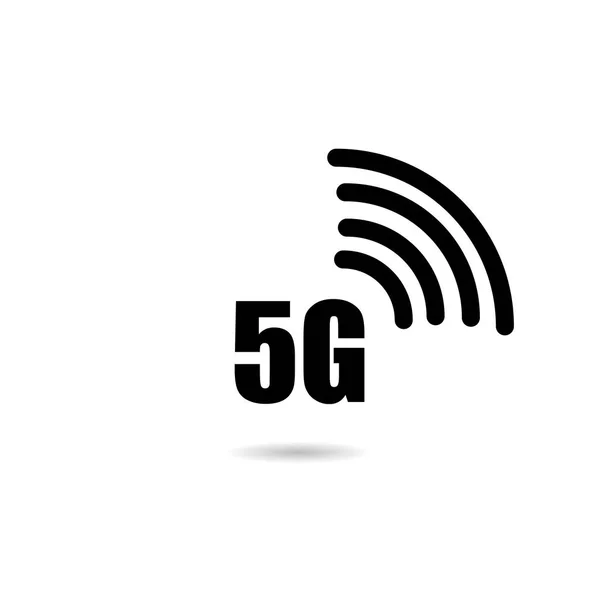 Icône pour réseaux mobiles 5 G design plat EPS 10 — Image vectorielle