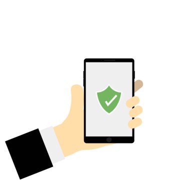 İşin vektör çizim cihazı mobil tutun