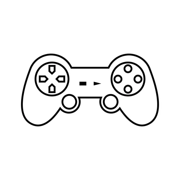 Icono de vector para el juego-pad con botones planos — Archivo Imágenes Vectoriales