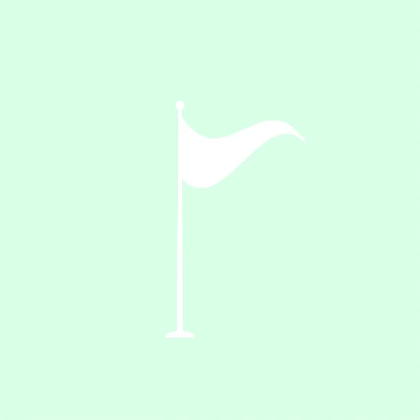 Ilustración vectorial bandera de golf. Campeonato de objetivo de golf — Archivo Imágenes Vectoriales