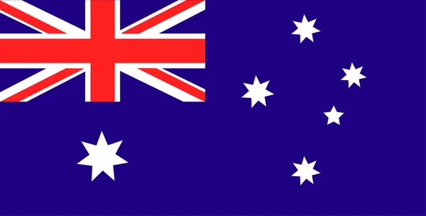 Vector vlag Australië officiële EPS-10 behang natie — Stockvector