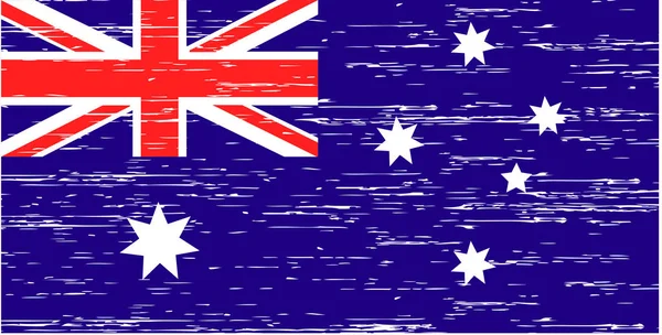 Vektorillustration flagga Australien färgglada Eps 10 platt design — Stock vektor