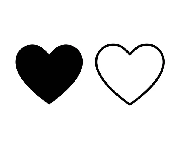 Symbol srdce lásky nebo jako izolovaný. Sociální síť. Internetová technologie srdce. — Stockový vektor