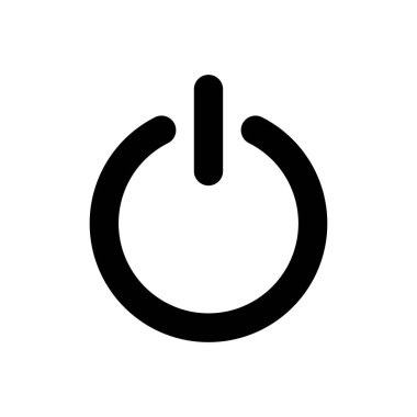 Beyaz arka planda yalıtılmış kapalı simge etkin düğmesi.