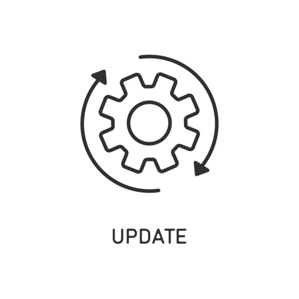 Sistema di aggiornamento icona. Freccia di Weheel. Aggiornamento processo . — Vettoriale Stock