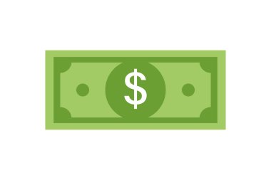 Vektör dolar para illüstrasyon veya finence başarı anlaşma iş çözümü. Yeşil para.