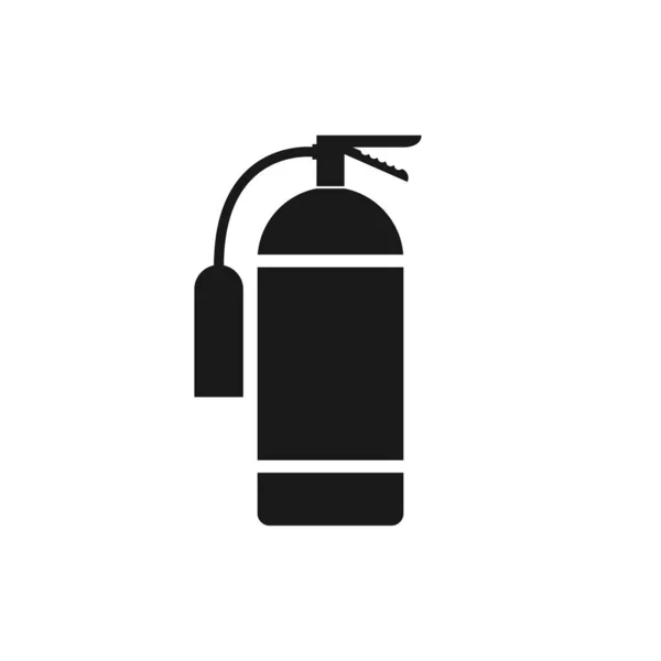Icon of fire extinguisher isolated fire danger symbol of fire protection.