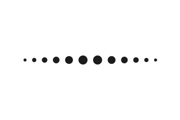 Διακεκομμένη ενιαία γραμμή απλές γεωμετρικές γραμμές σε λευκό φόντο. — Διανυσματικό Αρχείο