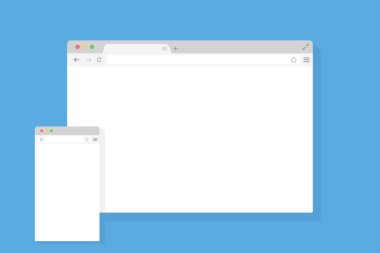 Tarayıcı penceresi düz sayfa şablonu. Web sitesi arayüzü kadar mock. Küresel ağ.