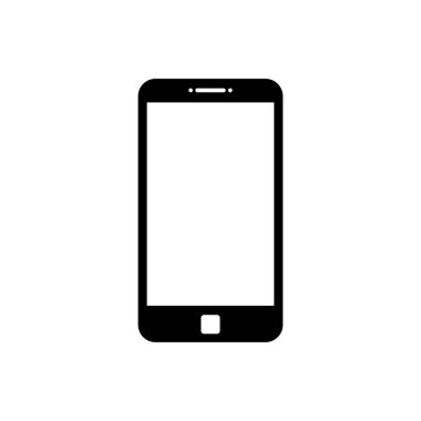 Telefon veya cep simgesi. Telefon işareti. Web veya uygulamalar için akıllı telefon sembolü şablonu.