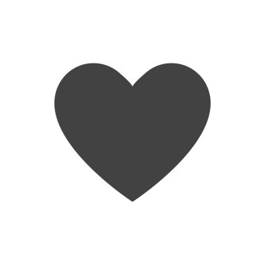 Kalp simgesi aşk işareti ya da izole gibi. Sosyal medya veya ağ. İnternet teknolojisi kalpleri. Favori işareti.