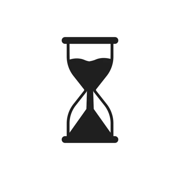 Icona dell'orologio di sabbia. Elemento a clessidra isolato. Elemento concetto di tempo. elemento orologio tradizionale . — Vettoriale Stock