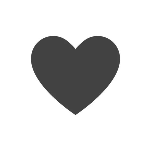 Icono del corazón signo de amor o como aislado. Redes sociales o red. Internet tecnología corazones. Signo favorito . — Vector de stock