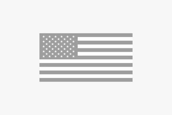 American black and white flag. Nation american symbol. Union states. Patriotic element.