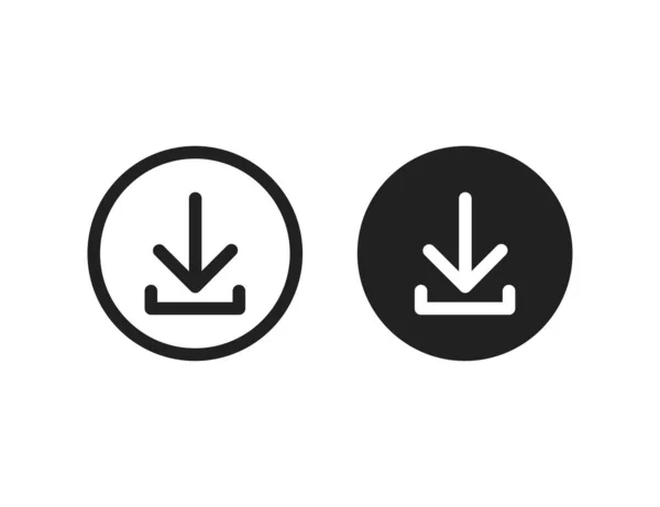 Vektor-Symbol installieren Symbol herunterladen. einfache flache isolierte Vektorillustration oder Zeichen für Webseite oder mobile App. — Stockvektor