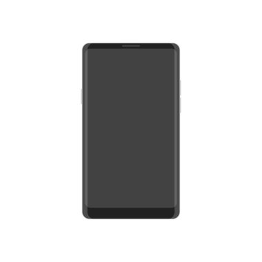 Cep telefonu akıllı telefon aygıtı. Dokunmatik ekran ikonu tasarım modası. Mobil modele geç. Görüntü: Elektronik akıllı aygıt.