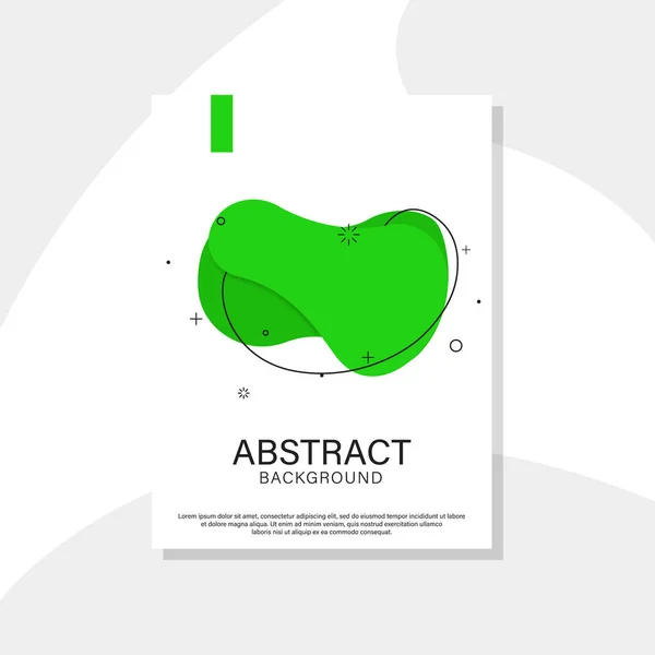 Abstracte vloeistof in abstracte stijl. Moderne achtergrond ontwerp. Trendy vloeistof cover ontwerp. Dynamische vector abstracte achtergrond. — Stockvector