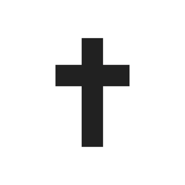 Holy cross isolated vector icon. Christian cross church logo. Church icon. Christian religious illustration. — ストックベクタ