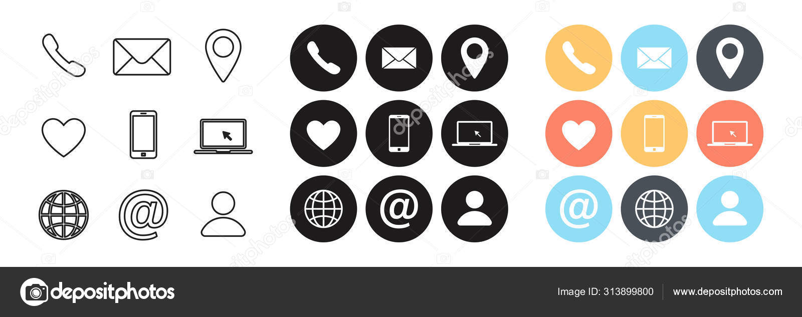 Email - Free communications icons