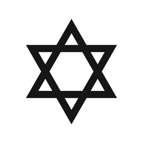 Star david line isoliertes Vektorelement für die Gestaltung von Bannern. Symbolschild. Schild-Symbol. abstrakter Vektorhintergrund. — Stockvektor