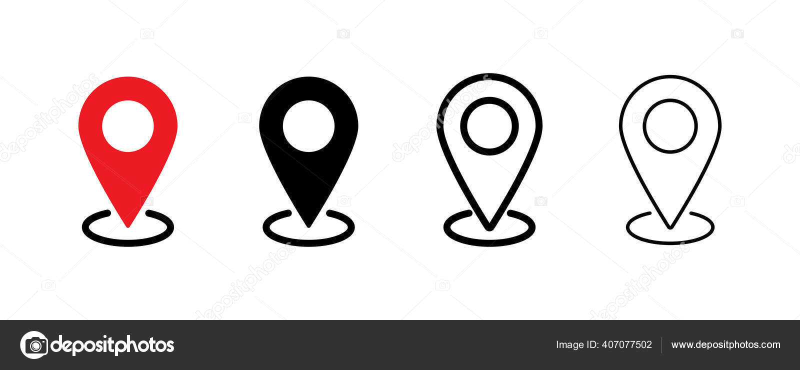 아이콘 벡터가 분리되어 있습니다 포인터 아이콘의 Eps 스톡 벡터 - ©romabuxa1708@gmail.com 407077502, image size:1600x740