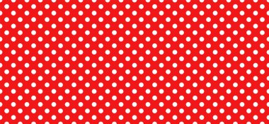 Polka noktasız desen. Kırmızı noktalı geometrik soyut arkaplan. Vektör soyut arkaplanı. EPS 10