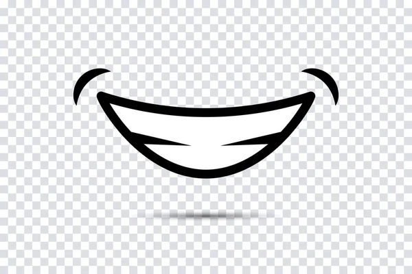 Mosolyogj Vektor Izolált Illusztráció Emoji Mosoly Alakja Vektor Design Absztrakt — Stock Vector