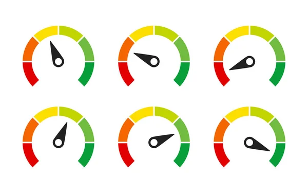 速度計や顧客満足度の指標 ベクトル分離イラスト要素 評価満足度の概念 信用格付指標株式ベクトル Eps ロイヤリティフリーのストックイラスト