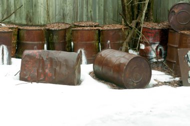 Ukrayna, Prypyat, Chornobyl yabancılaşma bölgesi - 31.03.2018: Terk edilmiş şehir Prypyat