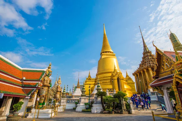 Wat Phra Kaew Grand Palace Building Buddha Temple Bangkok Tailândia — Fotografia de Stock