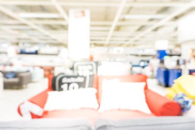 Ev dekorasyon ve insanlar, ev mart ile bulanık alışveriş merkezi