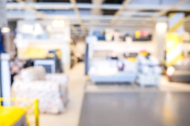 Bulanık insanlar süper market ev mart modern mobilya alışveriş