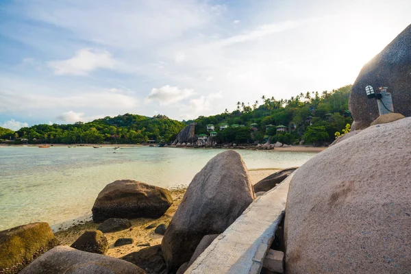 Playa Mar Rocoso Costa Andamán Con Aguas Turquesas Vacaciones Verano — Foto de Stock